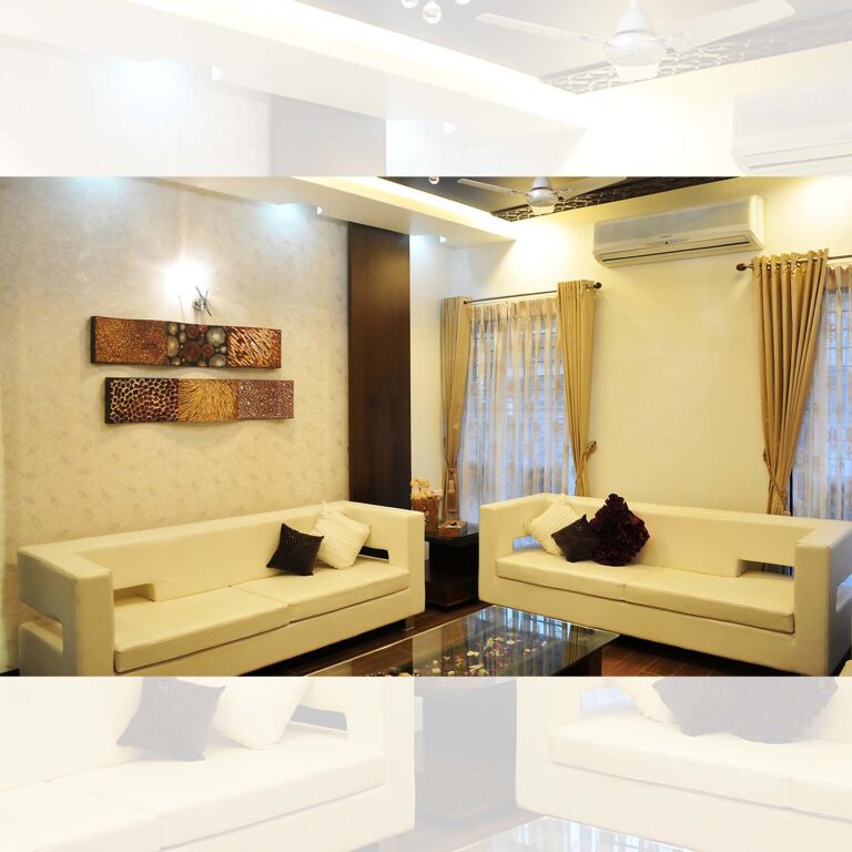 SET OF SLEEK MINIMAL SOFA